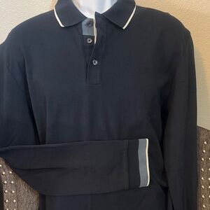 Hugo Boss Navy Polo with White Trim